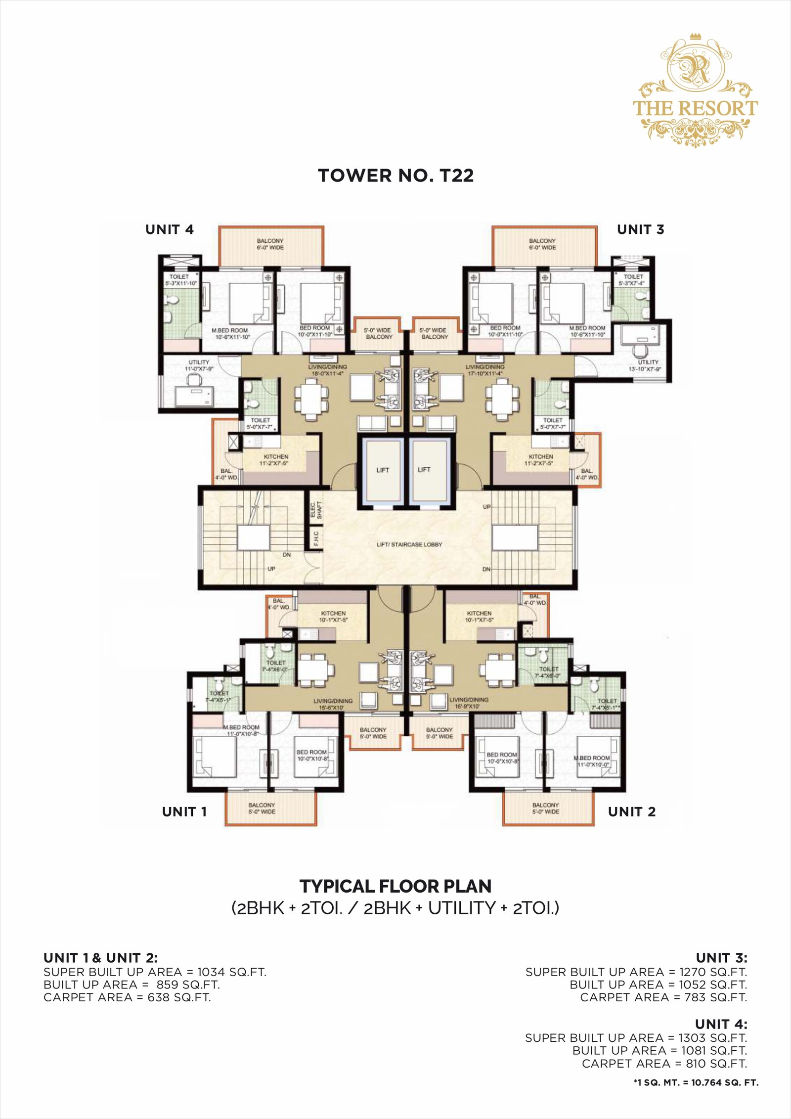 T22 TYPICAL FLOOR PLAN
